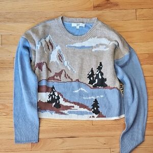 NWT Madden NYC Scenic Landscape Sweater